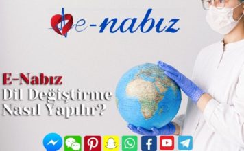 E-Nabız dil değiştirme nasıl yapılır
