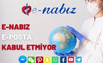 E-Nabız e-posta kabul etmiyor