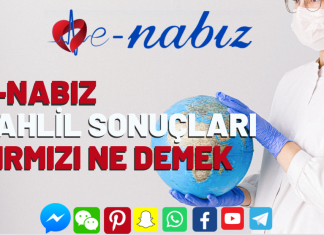 E-Nabız tahlil sonuçları kırmızı