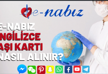 E NABIZ İNGİLİZCE AŞI KARTI